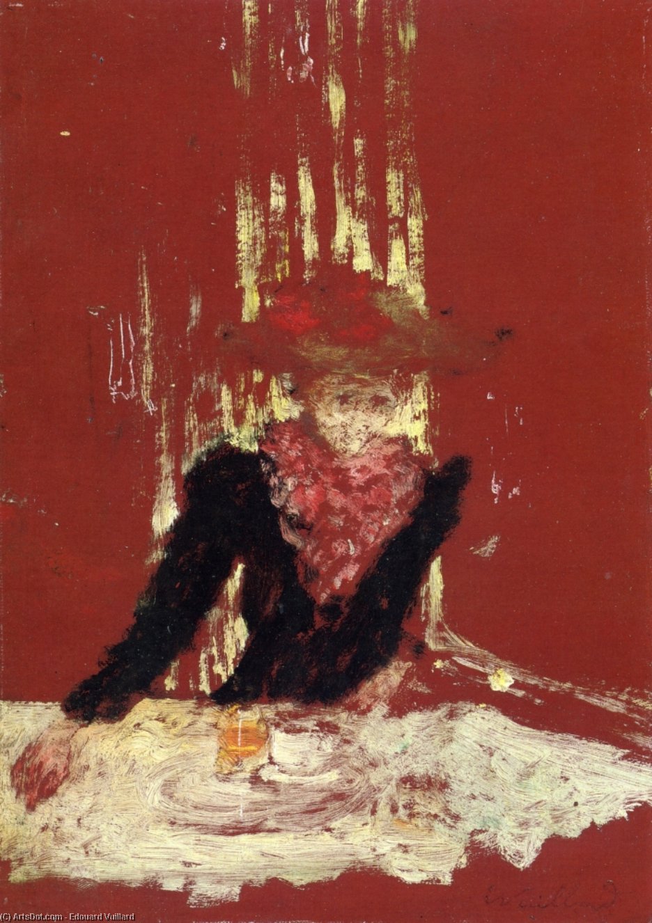 Woman With A Cup Of Coffee — Jean-édouard Vuillard