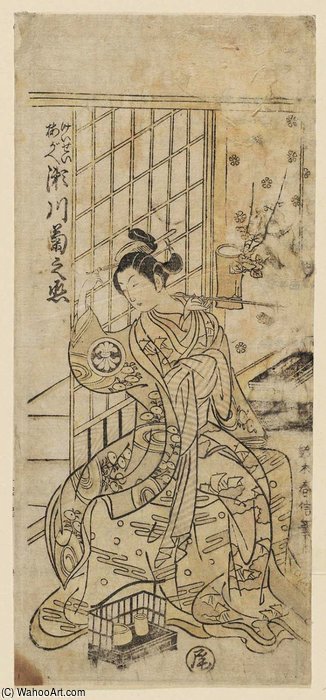 Actor Segawa Kikunojô Ii As The Courtesan Umegae — Suzuki Harunobu