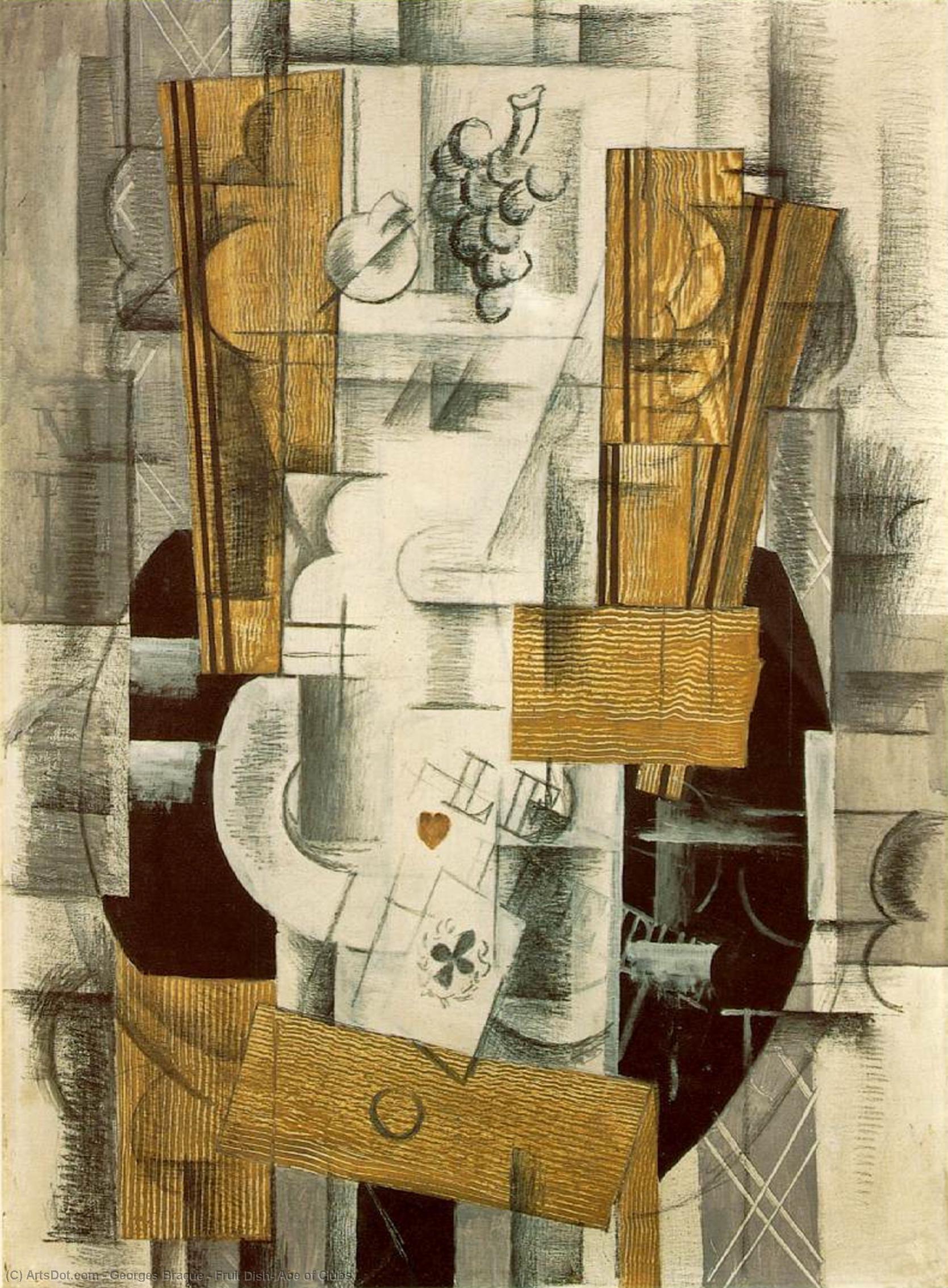 Fruit Dish, Ace Of Clubs — Georges Braque
