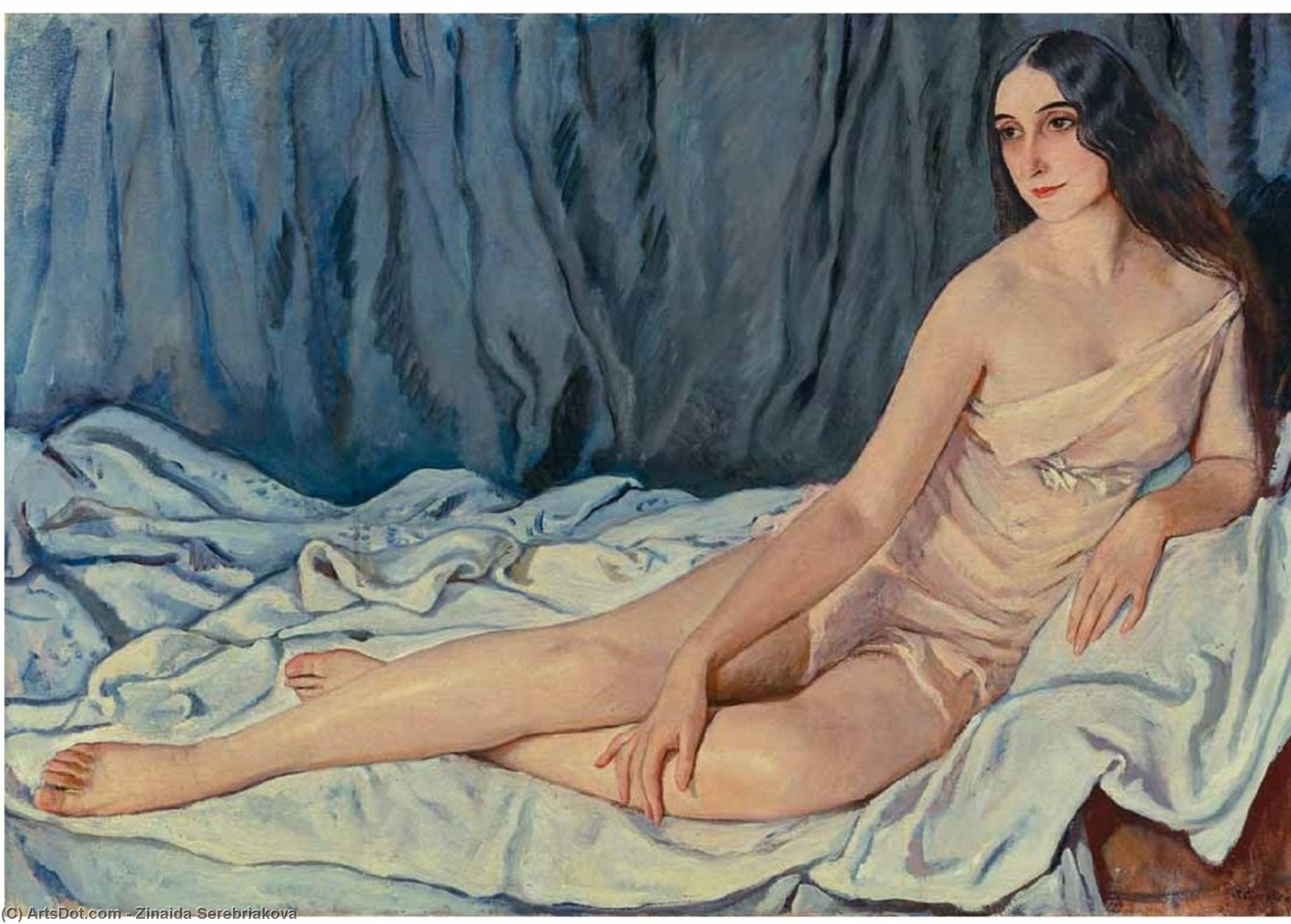 Portrait Of Vera Fokine — Zinaida Serebriakova