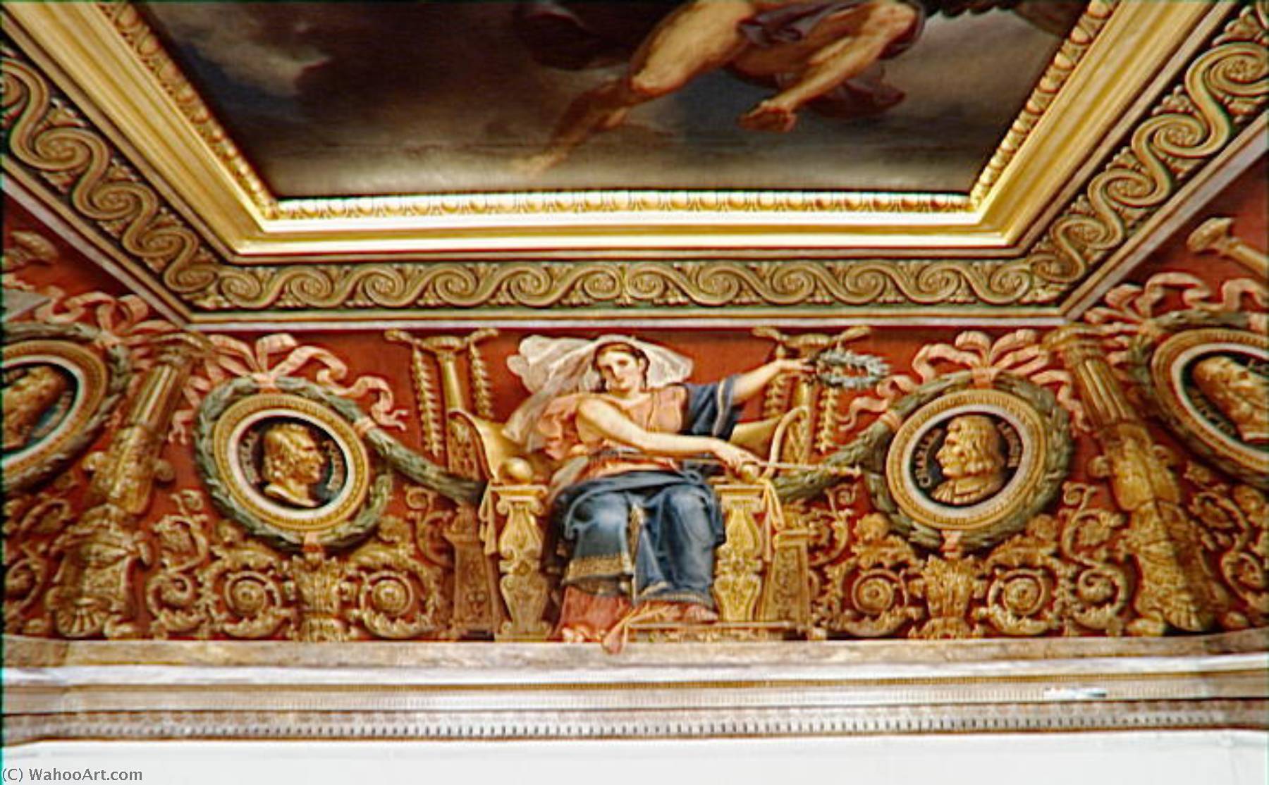 Le Triomphe De La Peinture Francaise Apotheose De Poussin, De Le Sueur Et De Le Brun — Charles Meynier