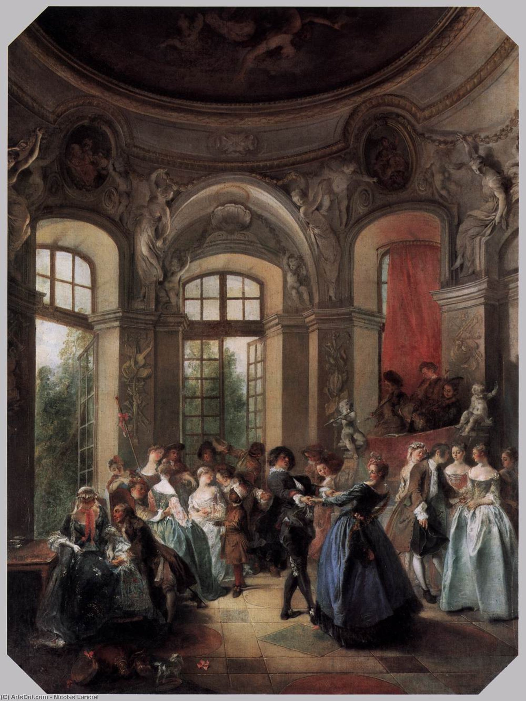 Dance In A Pavilion — Nicolás Lancret