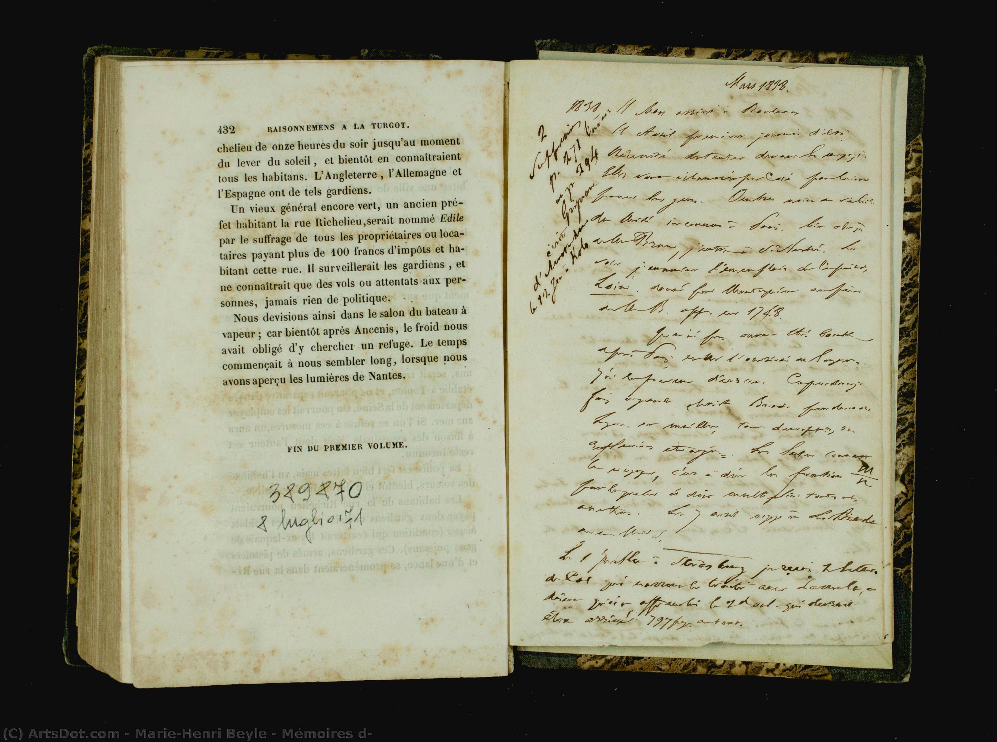 Mémoires D — Marie-henri Beyle