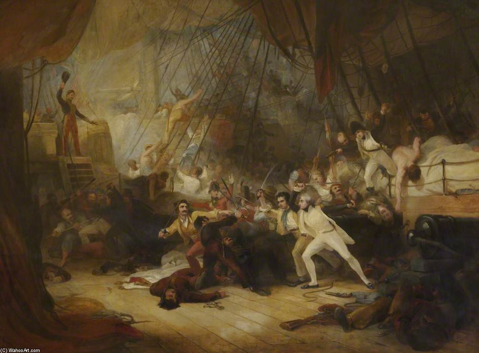 Nelson Boarding The 'san Josef' At The Battle Of Cape St Vincent — George Jones