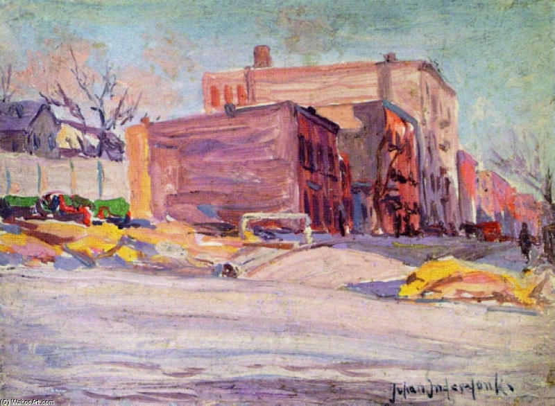 Foot Of 52nd Street At Hudson Park — Robert Julian Onderdonk