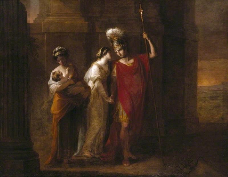 Hector Taking Leave Of Andromache — Angelica Kauffmann (maria Anna Angelika)