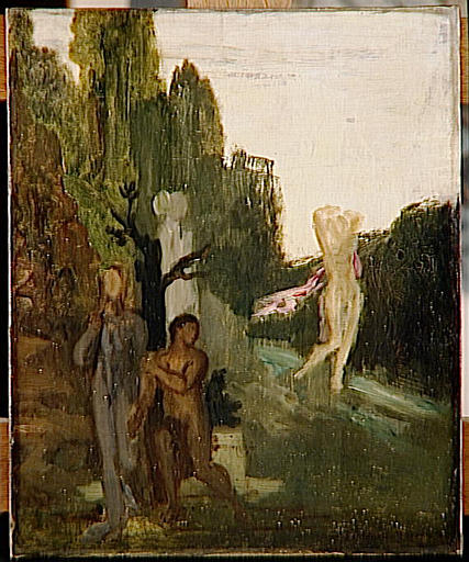 Hercule Entre Le Vice Et La Vertu — Gustave Moreau