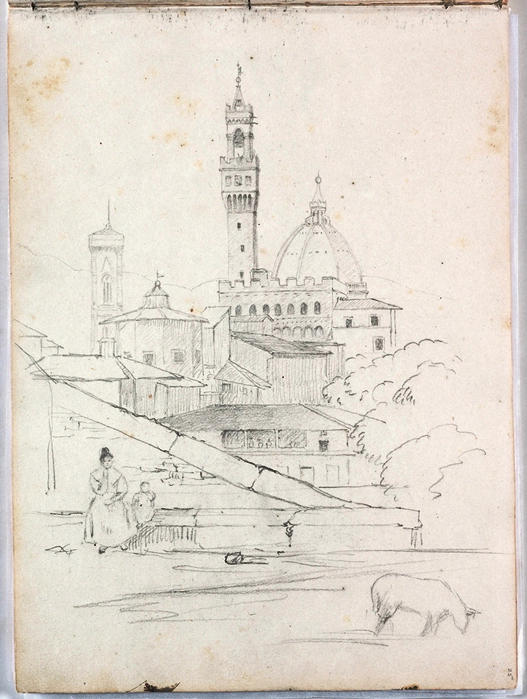 Untitled, Partial View Of Florence — Thomas Cole