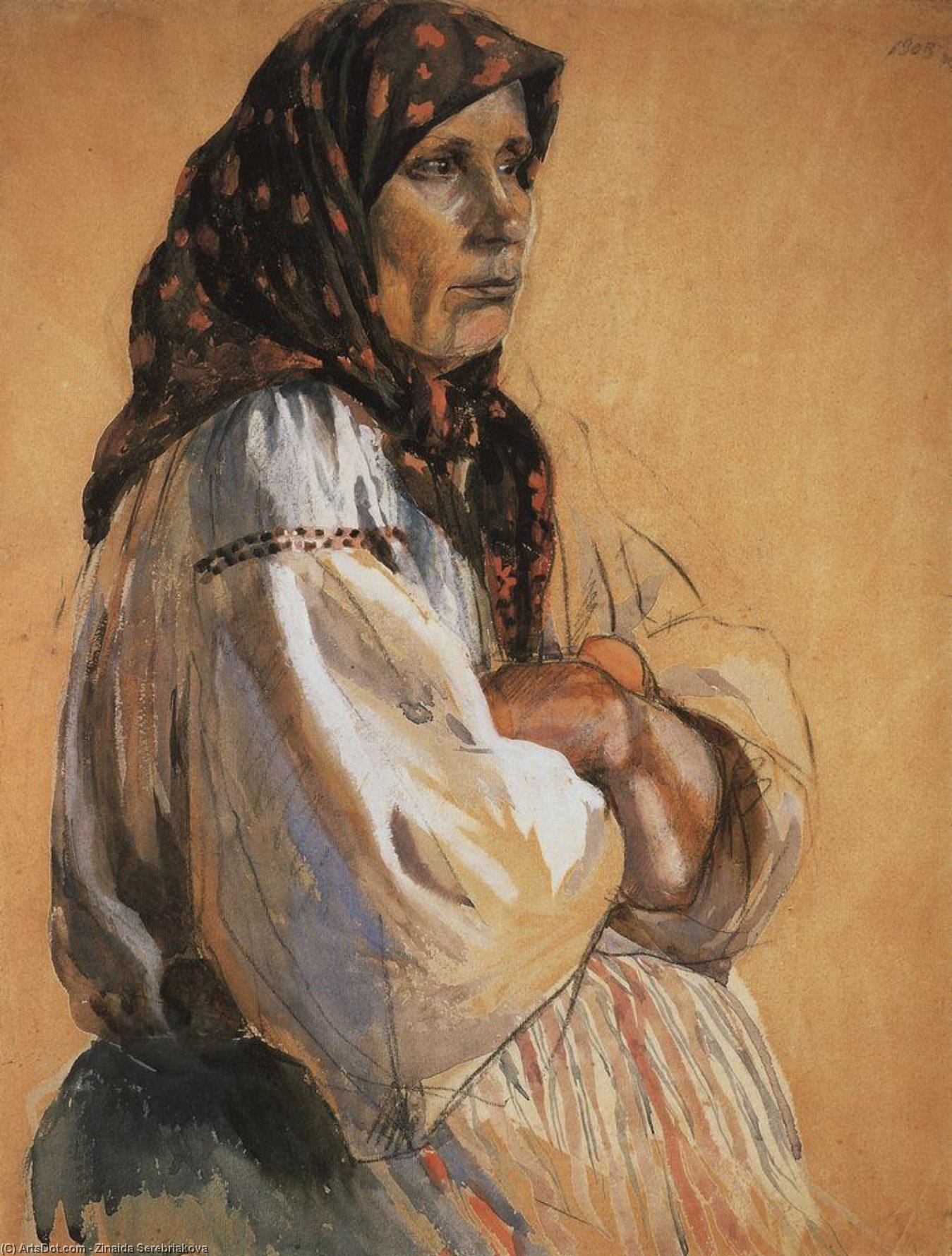 Portrait Of A Nurse — Zinaida Serebriakova
