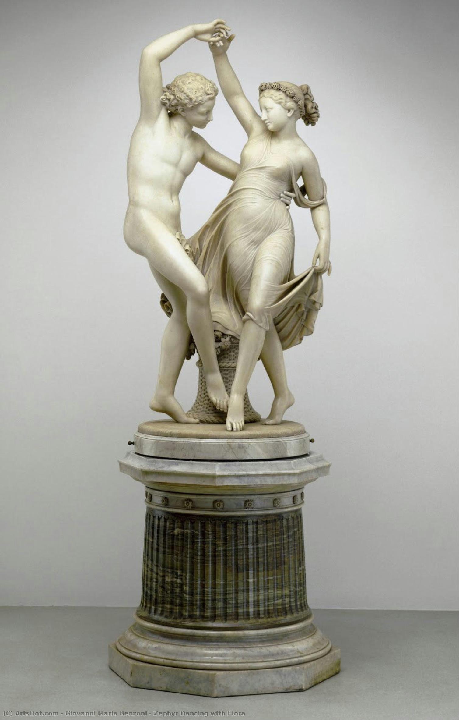 Zephyr Dancing With Flora — Giovanni Maria Benzoni