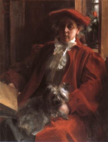 Emma Zorn And Mouche, The Dog — Anders Leonard Zorn