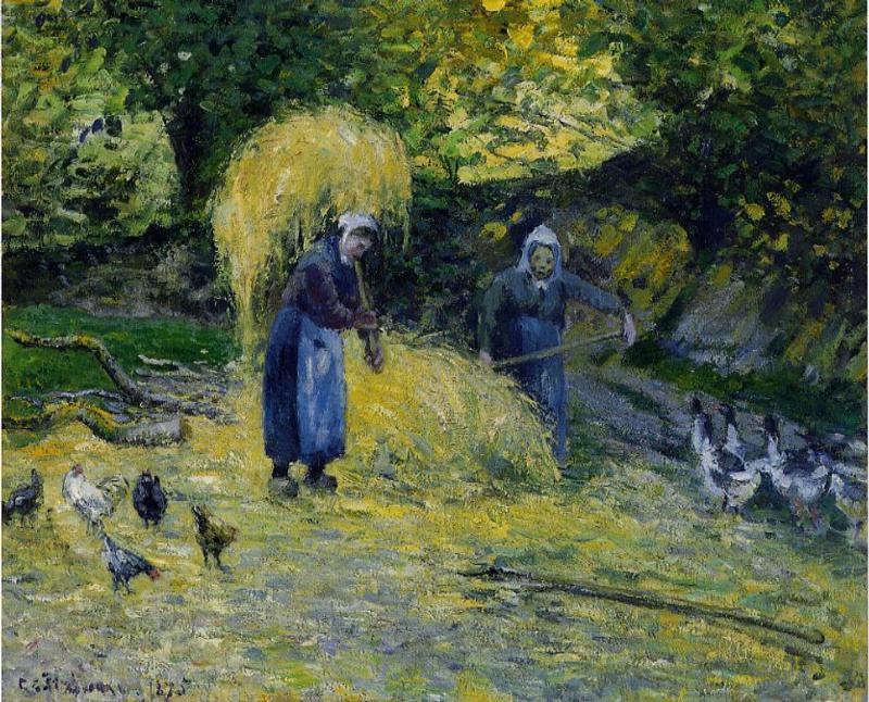 "peasants Carrying Straw, Montfoucault" -> "унапређени Радници Нонтовфока" — Kamij Pisaro