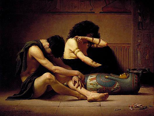 Lamentations Over The Death Of The First Born Of Egypt, (painting) — Charles Sprague Pearce