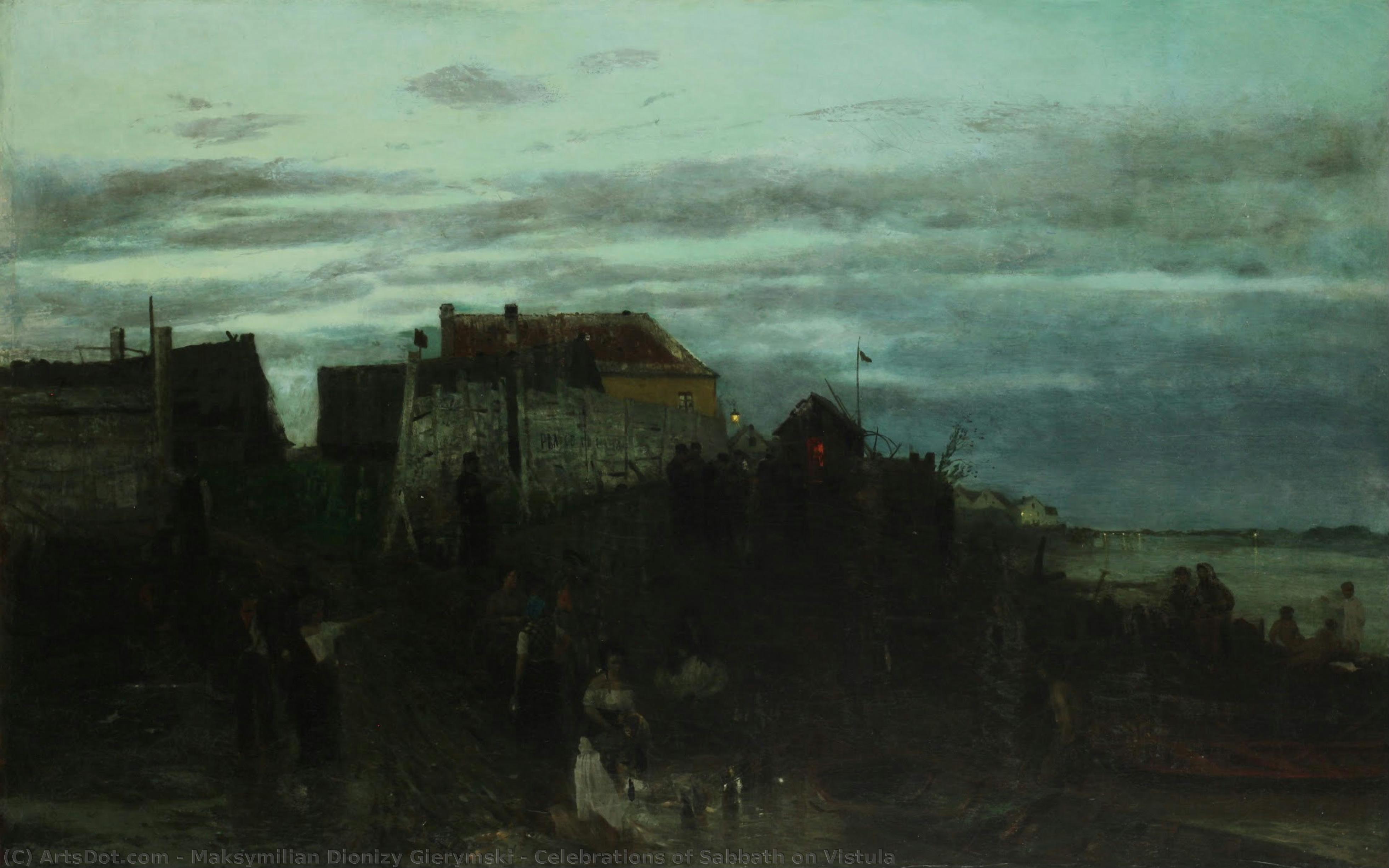 Celebrations Of Sabbath On Vistula — Maksymilian Dionizy Gierymski