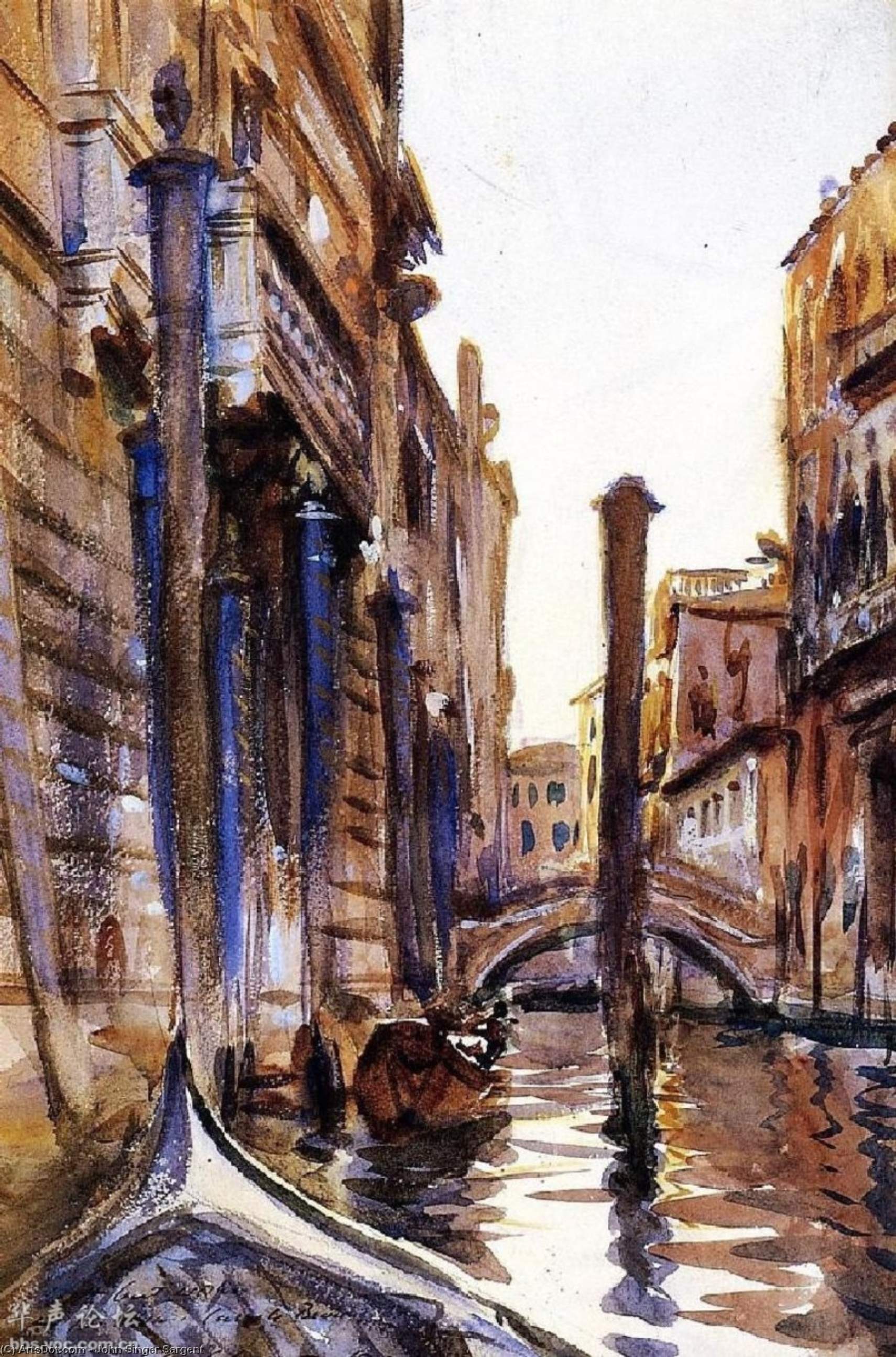 Side Canal In Venice — ジョン・シンガー・サージェント