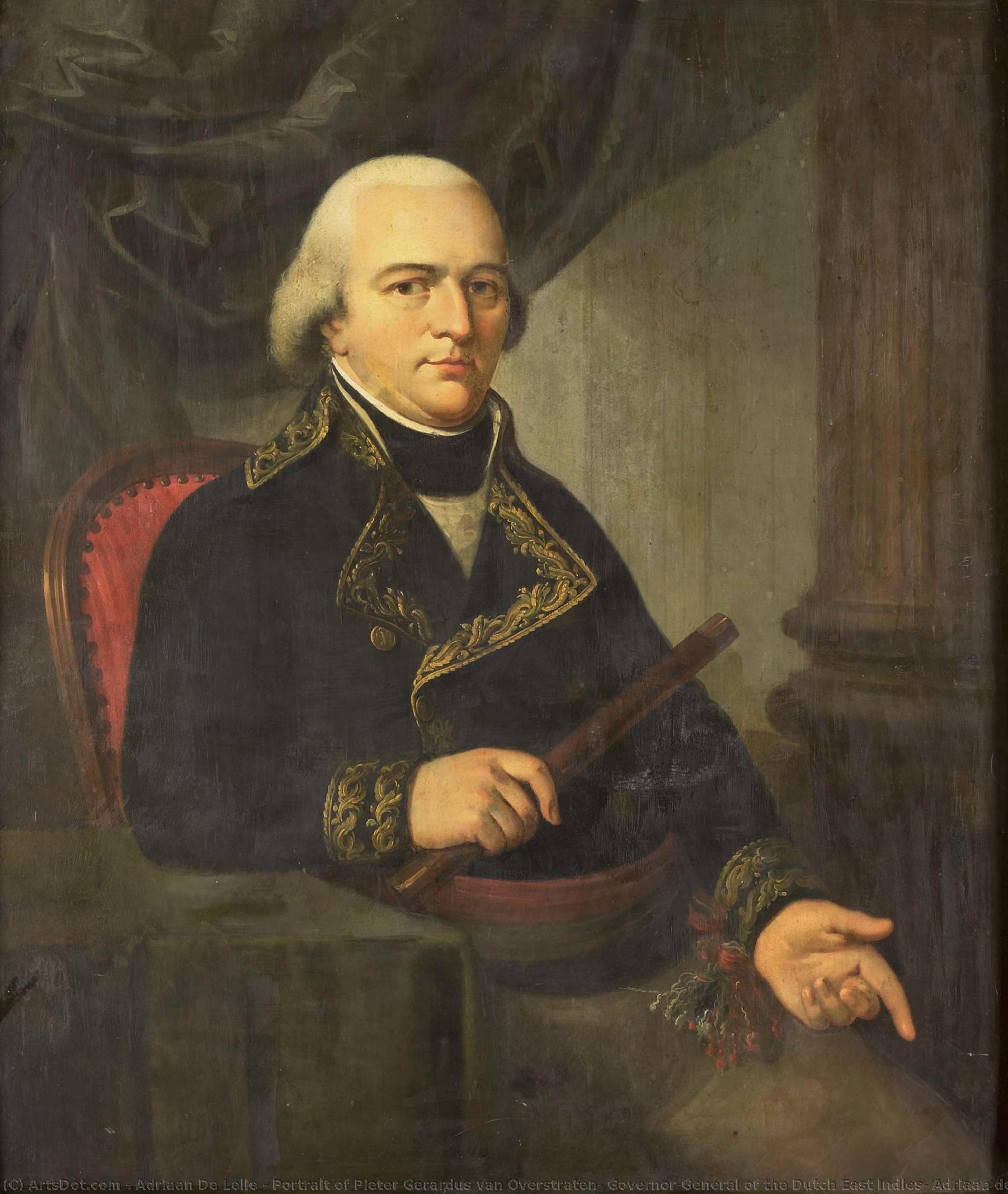 Portrait Of Pieter Gerardus Van Overstraten, Governor-general Of The Dutch East Indies, Adriaan De Lelie (attributed To), 1802 - 1820 — Adriaan De Lelie
