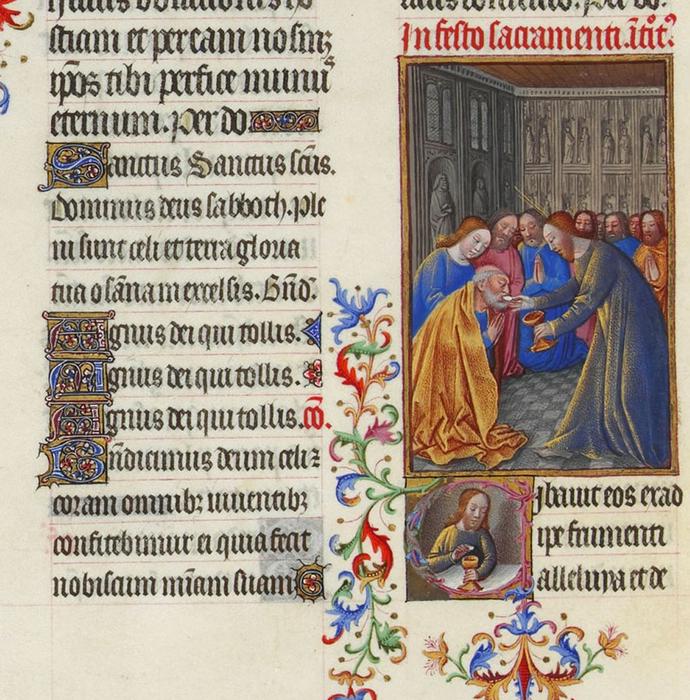 The Communion Of The Apostles — Limbourg Brothers