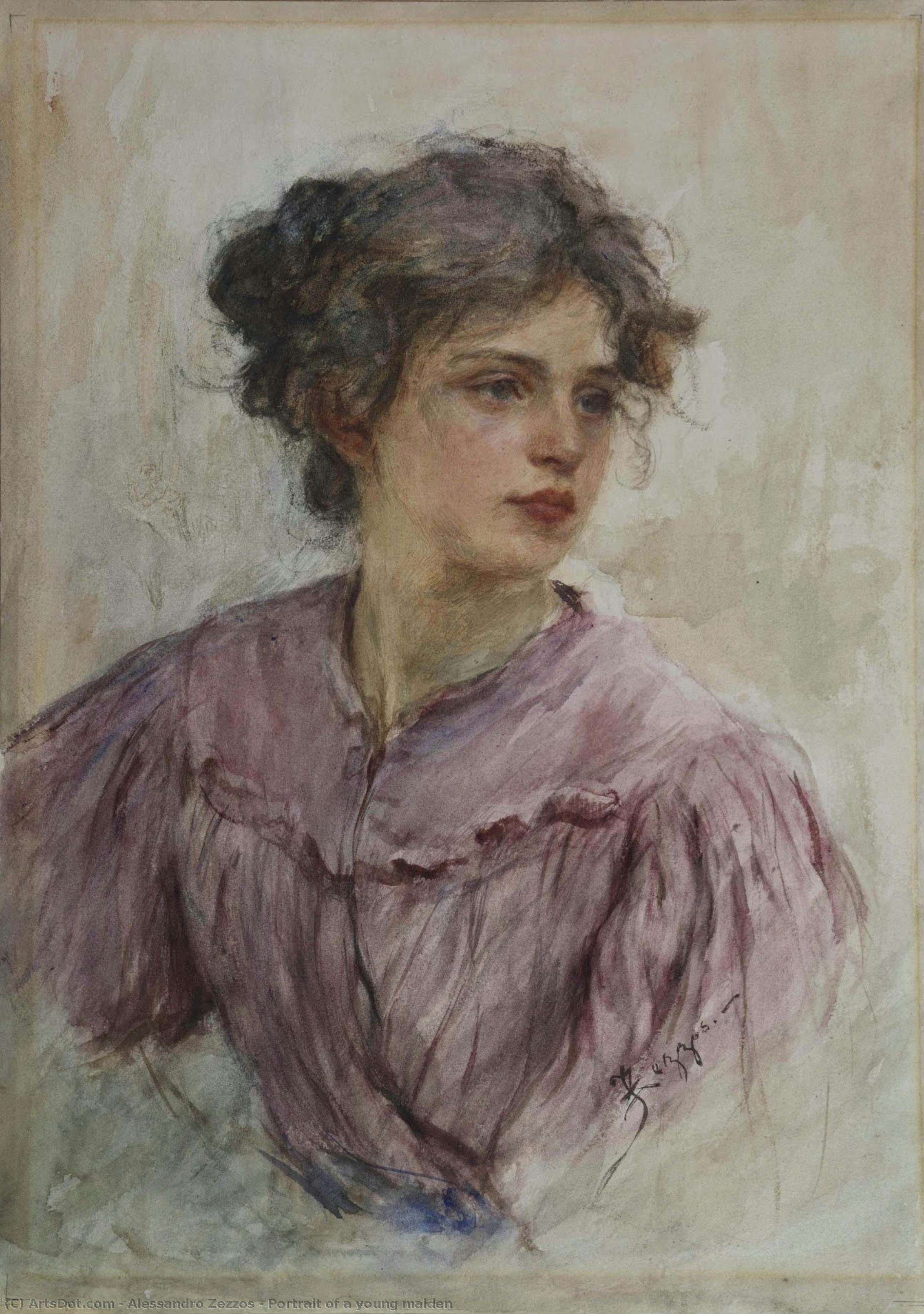 Portrait Of A Young Maiden — Alessandro Zezzos