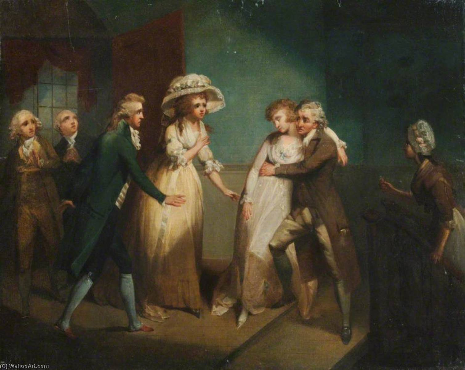 'camilla Fainting In The Arms Of Her Father' (an Illustration Of A Scene From Fanny Burney's 'camilla, Or A Picture Of Youth', Published In 1796) — Henry Singleton