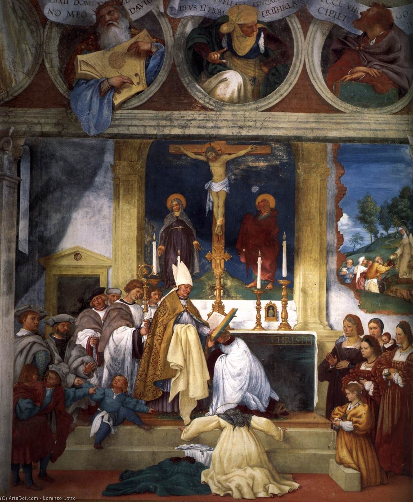Legend Of St Brigid (detail) — Lorenzo Lotto