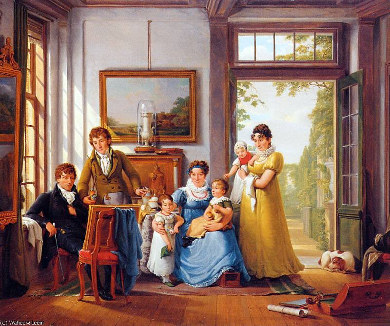 Hendrik Weymans And His Family Sun — Abraham Van Strij