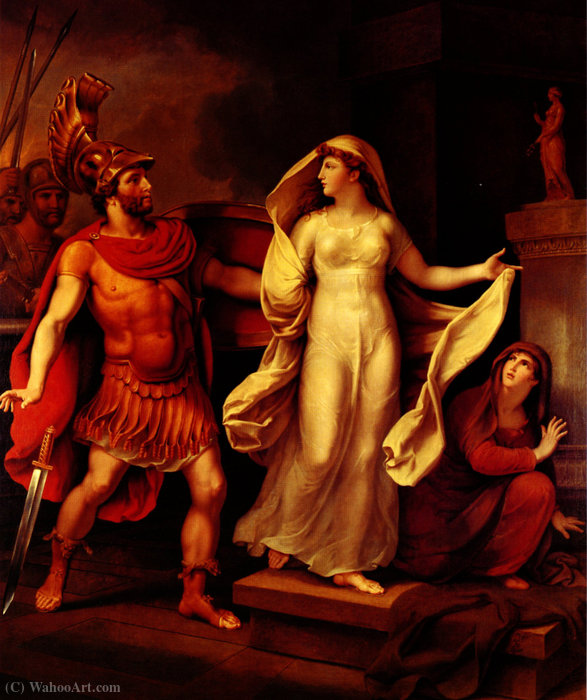 Helen And Menelaus — Johann Heinrich Wilhelm Tischbein (goethe Tischbein)