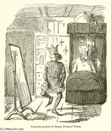 Unseemly Conduct Of Henry, Prince Of Wales — John Leech