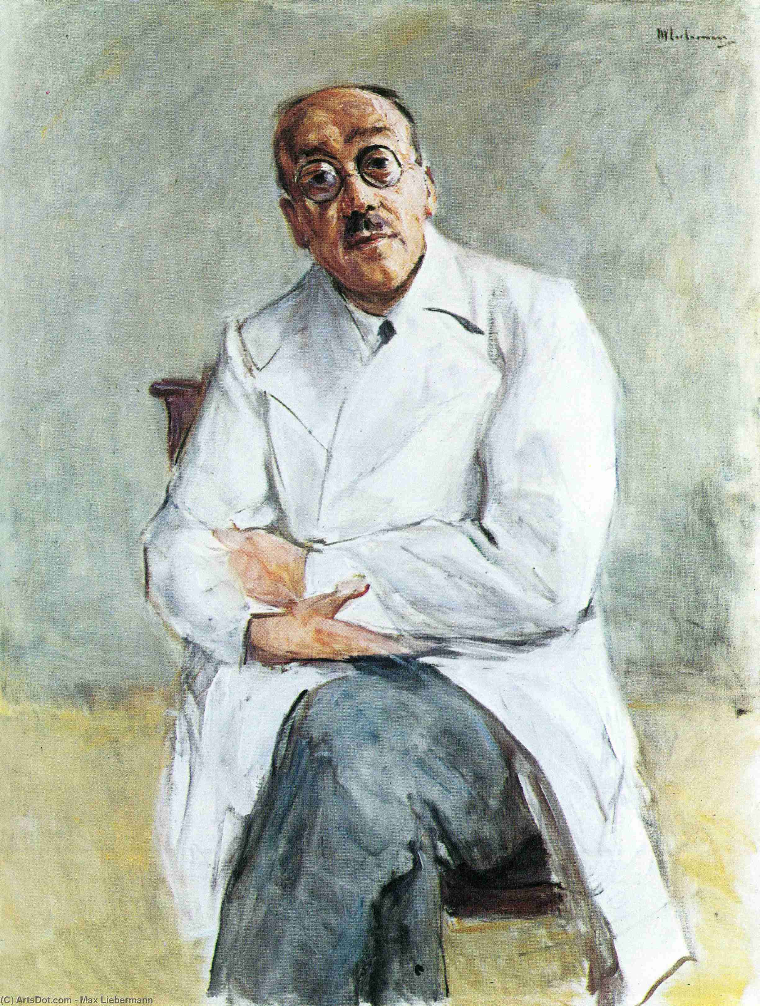 The Surgeon, Ferdinand Sauerbruch — Max Liebermann