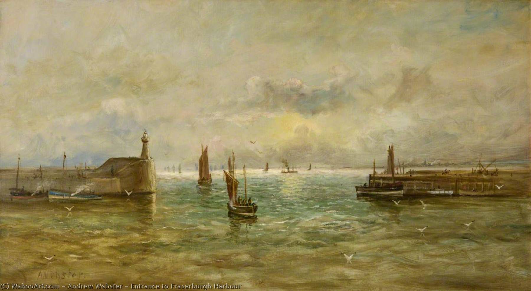 Entrance To Fraserburgh Harbour — Эндрю Уэбстер