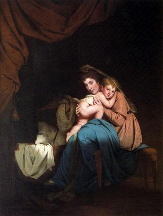 Lady Wilmot And Her Child — Joseph Wright Von Derby