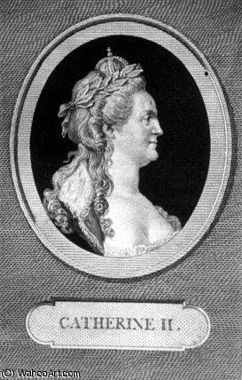 Catherine Ii — Augustin De Saint Aubin