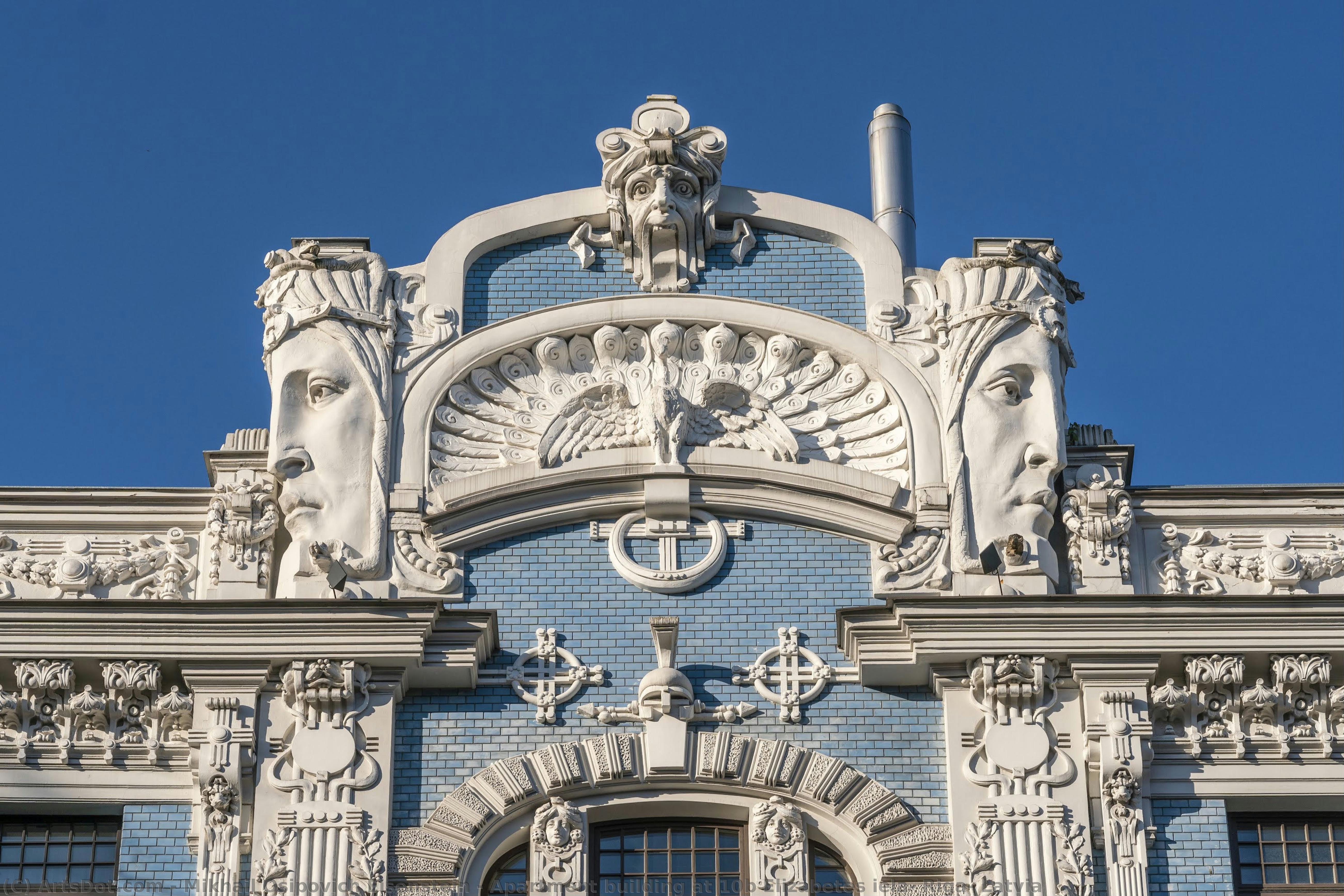Apartment Building At 10b Elizabetes Iela, Riga, Latvia — Mikhail Osipovich Eisenstein