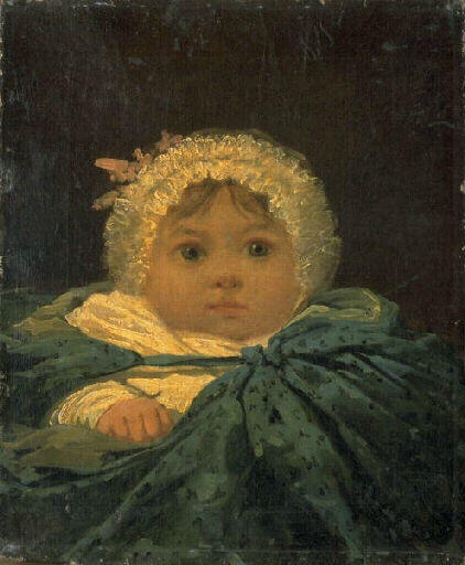 Portrait De Mademoiselle Monvoisin Enfant — Raymond Auguste Quinsac Monvoisin