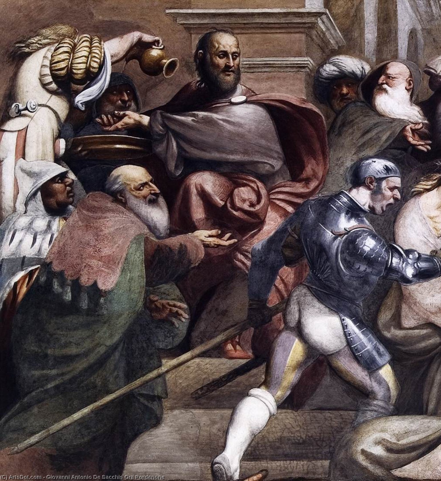 Pilate Judges Christ (detail) — Il Pordenone