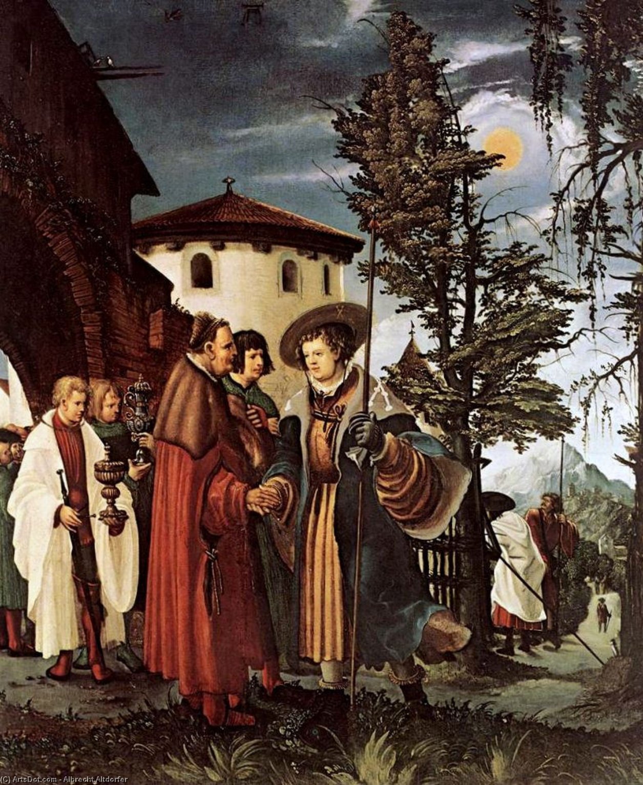 The Departure Of Saint Florain — Albrecht Altdorfer