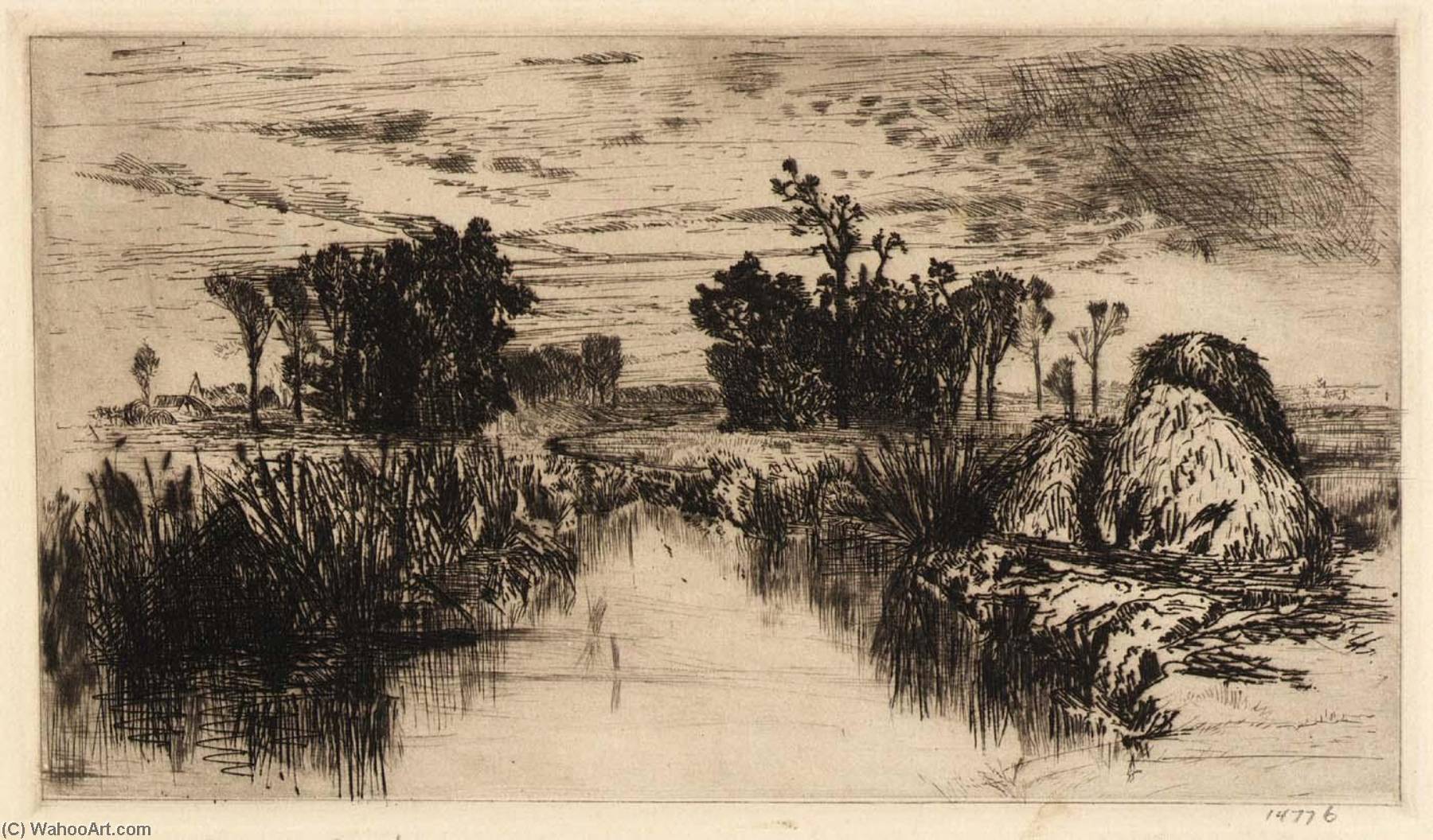 Cattails And Trees — Mary Nimmo Moran