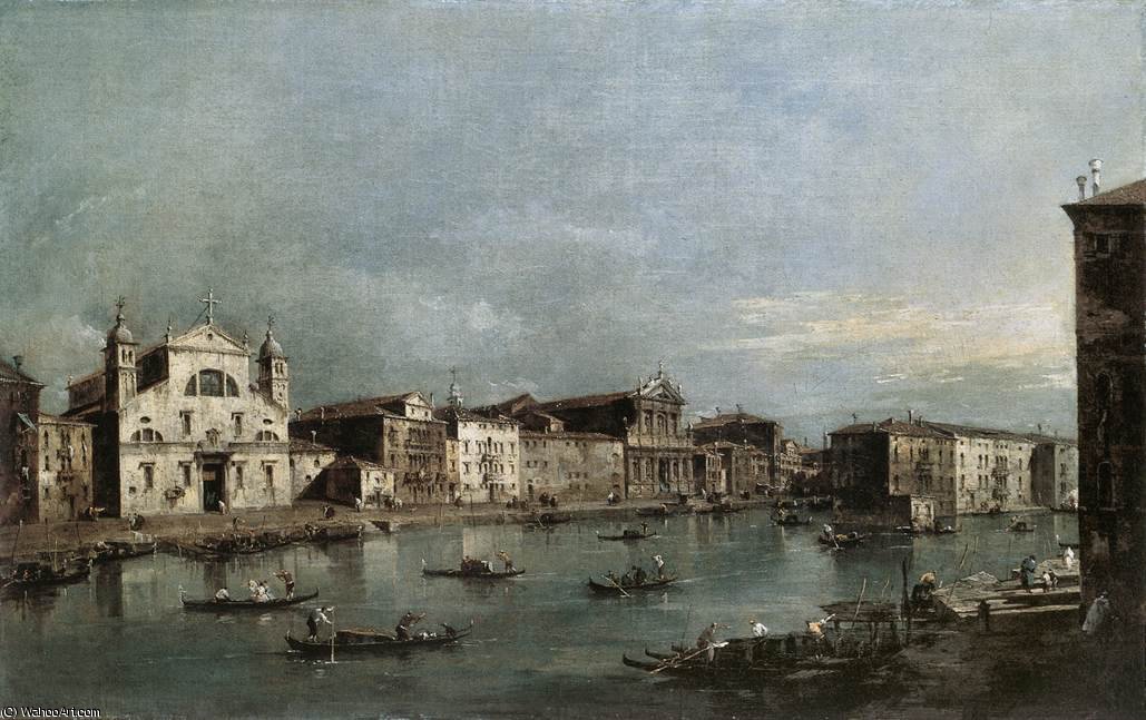 The Grand Canal With Santa Lucia And The Scalzi — Francesco Lazzaro Guardi