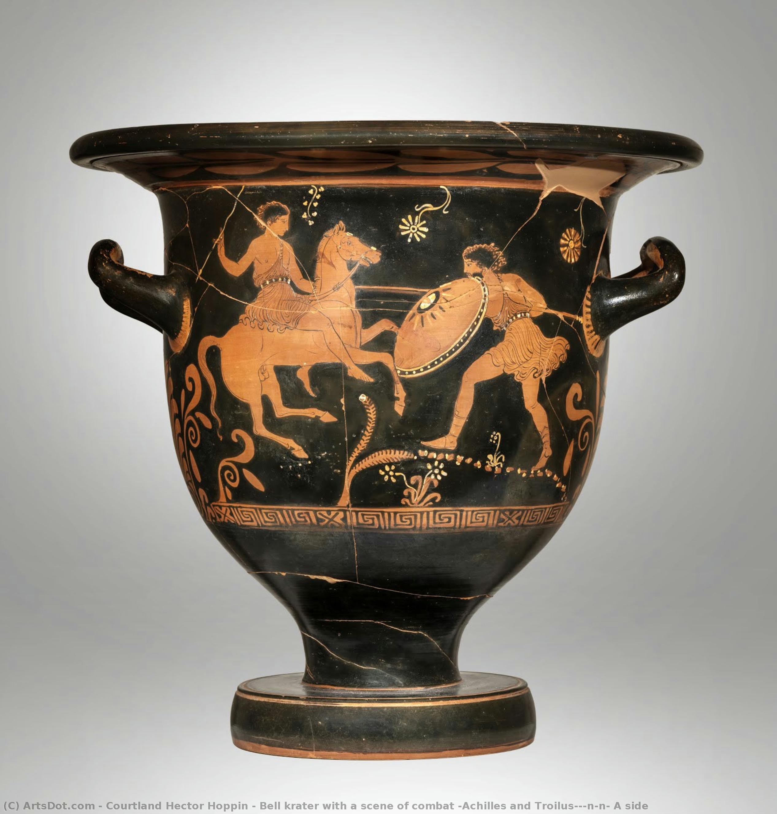 Bell Krater With A Scene Of Combat (achilles And Troilus?)\n\n- A Side — Courtland Hector Hoppin
