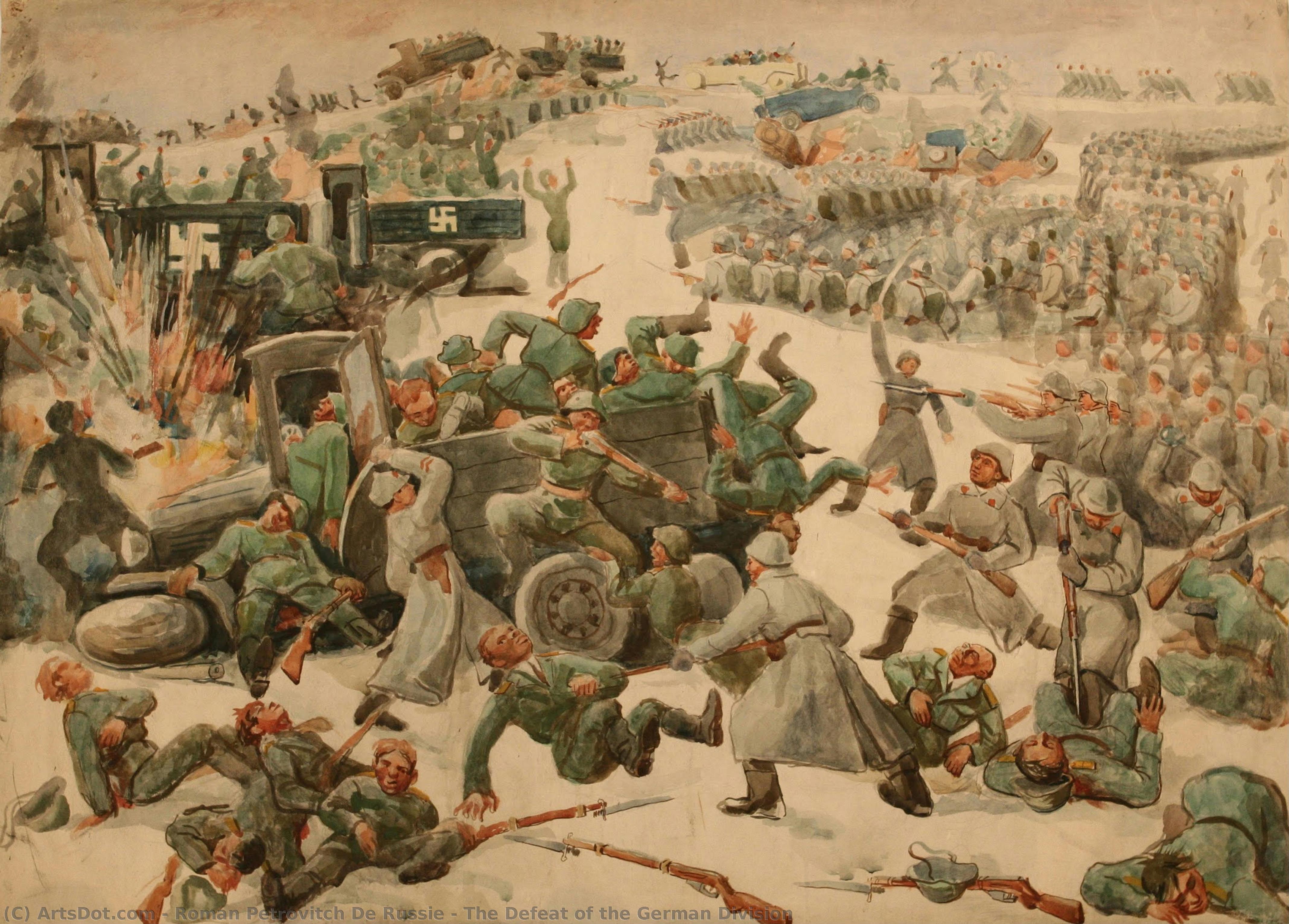 The Defeat Of The German Division — Roman Petrovitch De Russie
