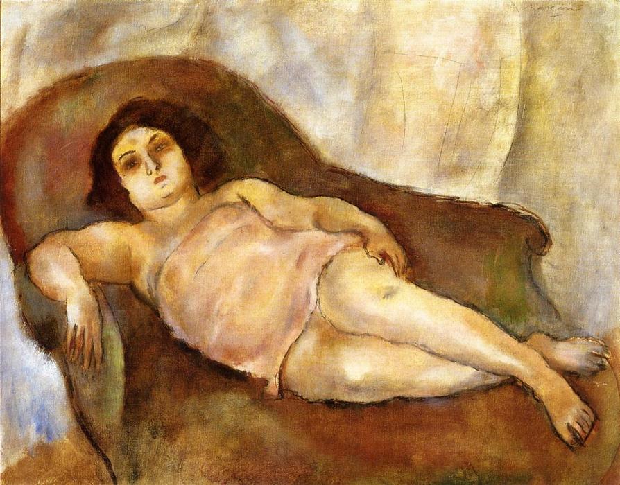 Model In A Pink Slip — Julius Mordecai Pincas