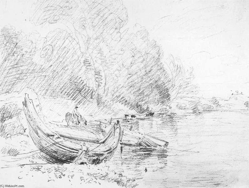 View On The River Severn At Worcester — Джон Констебл