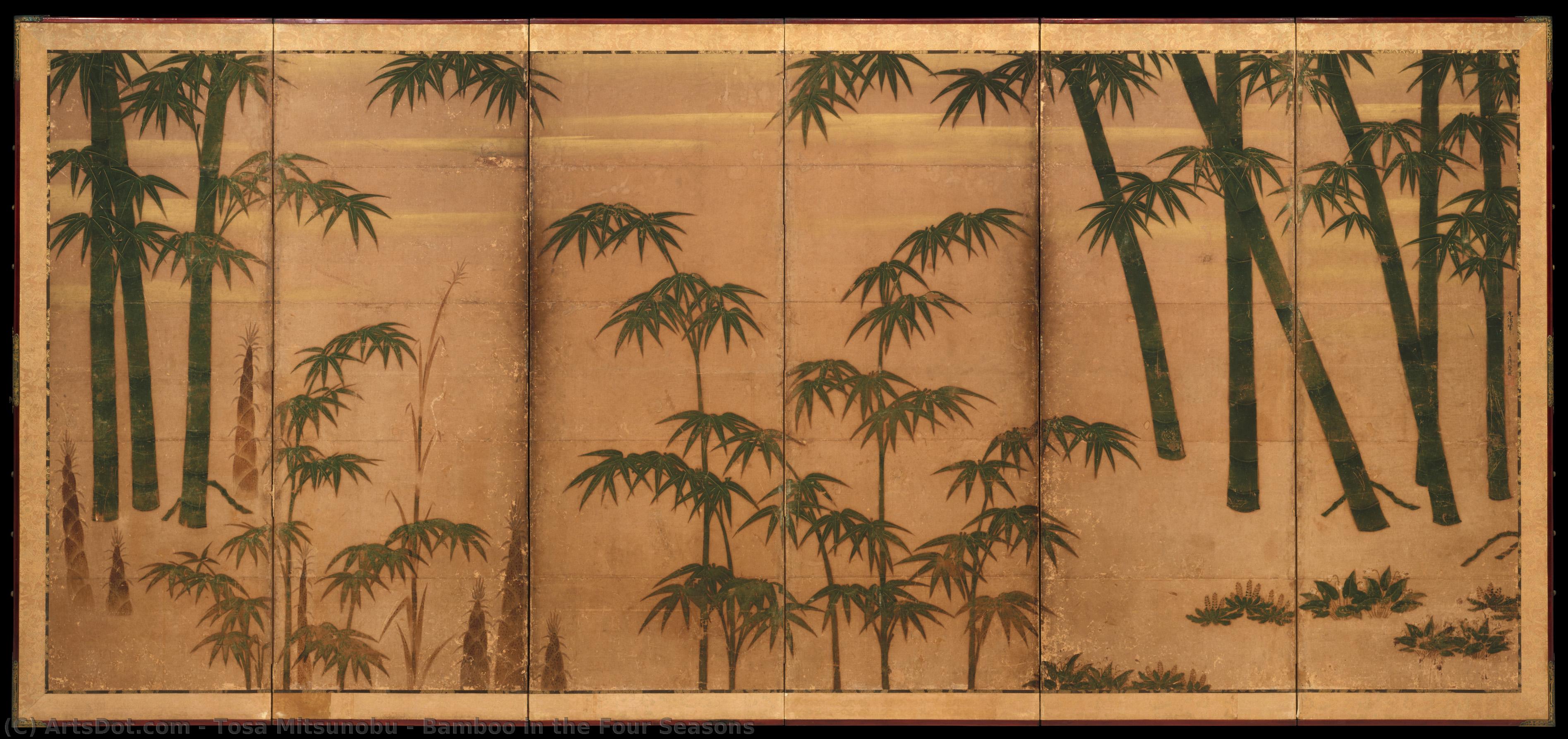Bamboo In The Four Seasons — Tosa Mitsunobu