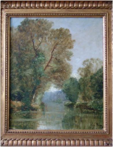 Bords De L'oise, L'isle Adam Vue De Parmain — Renet (ernest Louis Ferdinand) Tener
