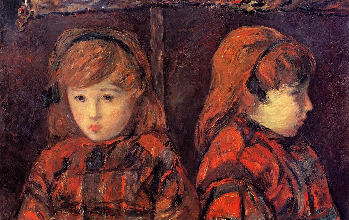 Doppelporträt Eines Jungen Mädchens (mademoiselle Lafuite.) — Eugène Henri Paul Gauguin