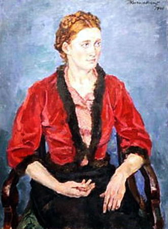 Portrait Of A Girl (sima) — Pyotr Konchalovsky