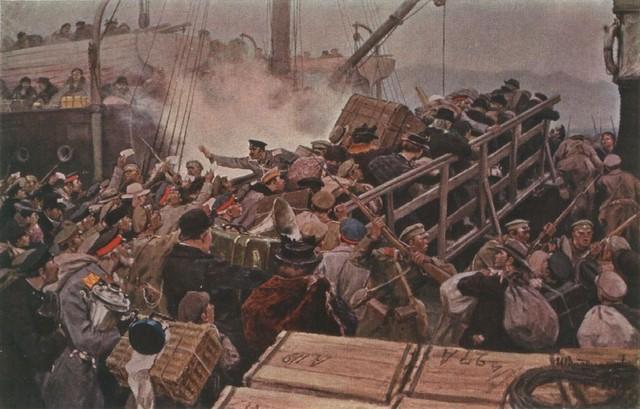 Flight Of The Bourgeoisie From Novorossiysk In 1920 — Ivan Vladimirov