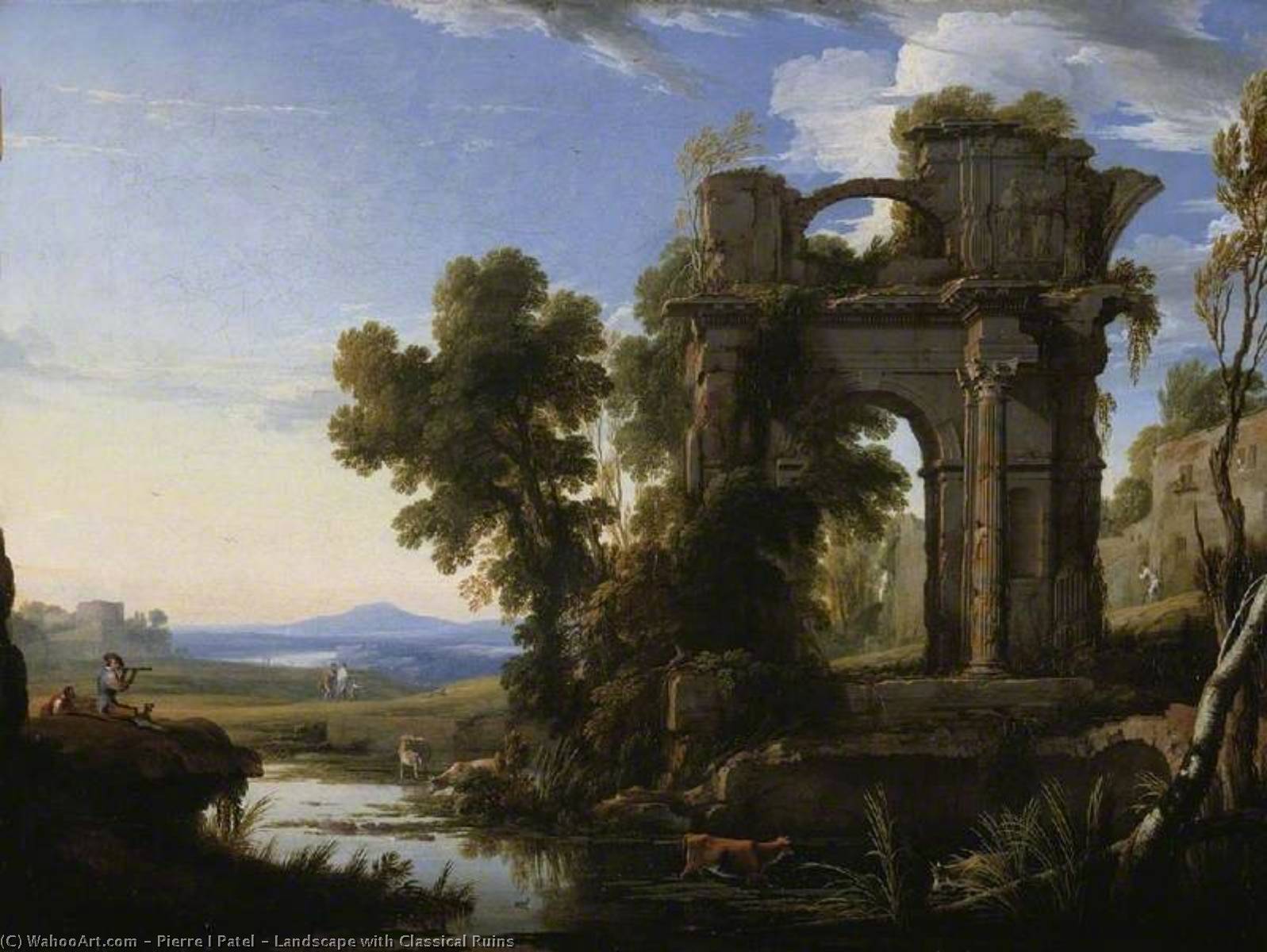 Landscape With Classical Ruins — Pierre Antoine Patel