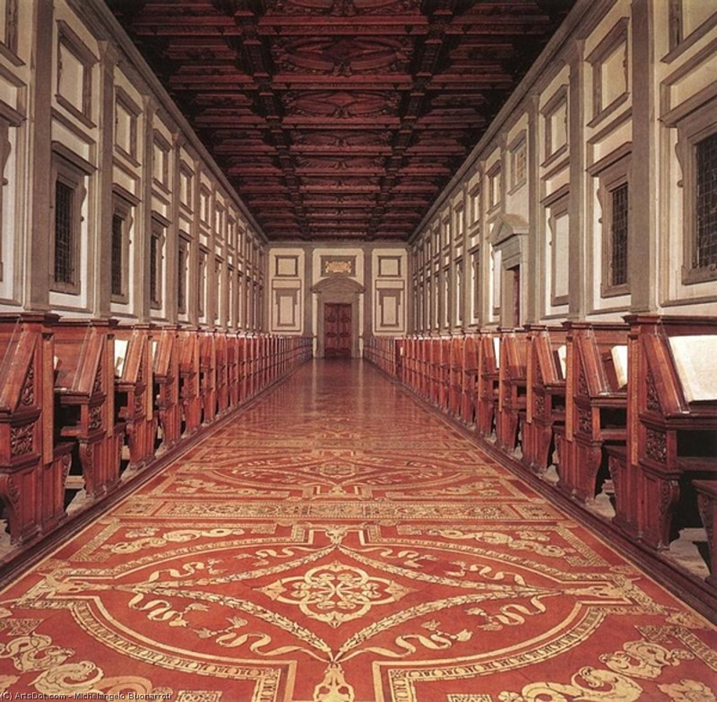 Frühe - Laurentische Bibliothek — Michelangelo Buonarroti