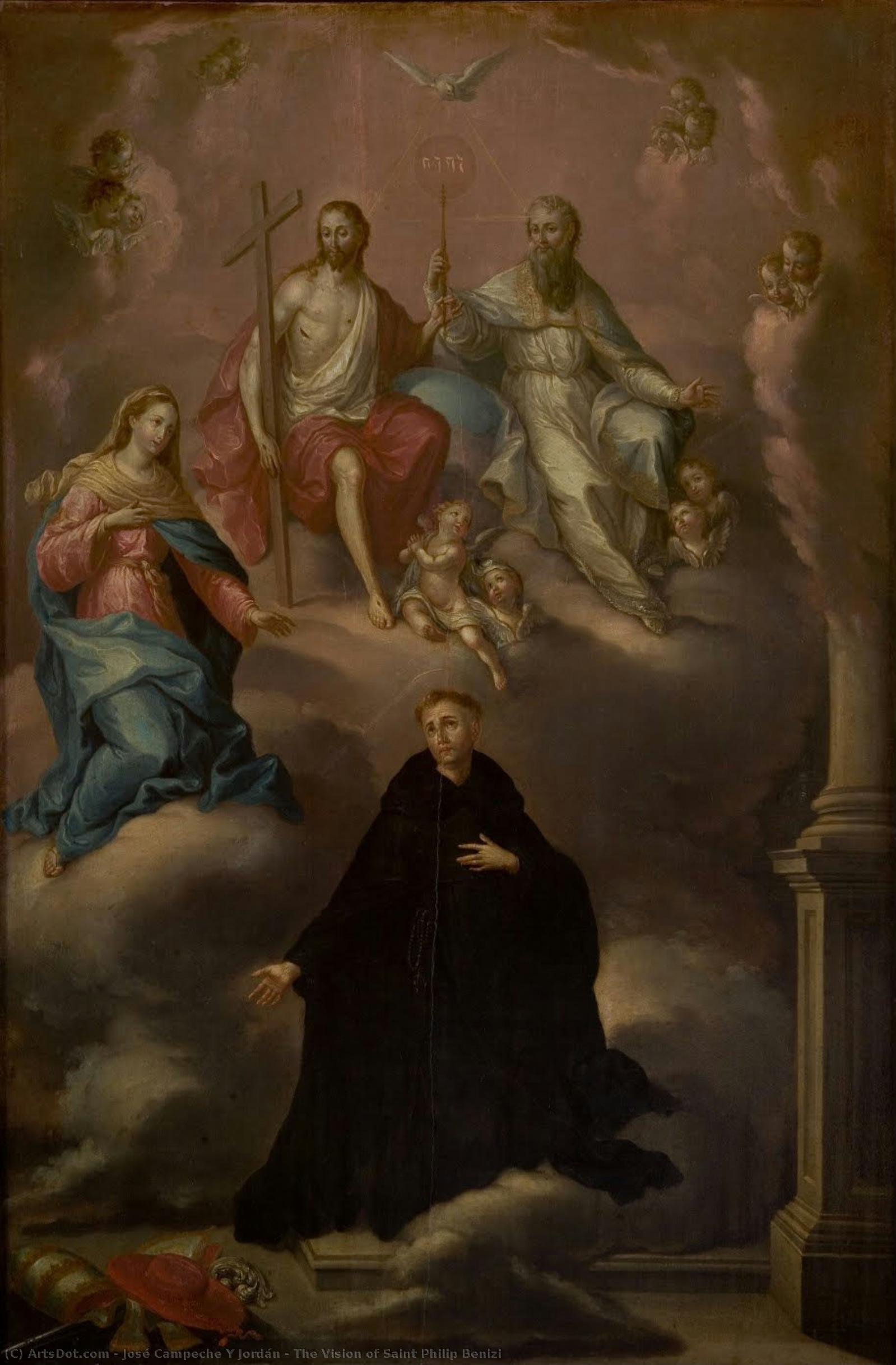 The Vision Of Saint Philip Benizi — José Campeche Y Jordán