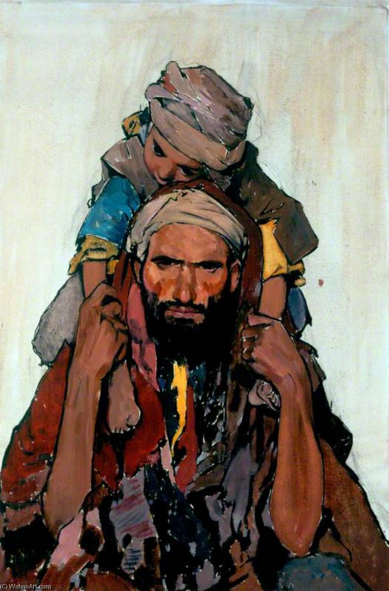 Arab Man With A Child — James Mcbey